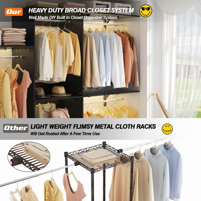 20-96'' W Closet System for Bedroom