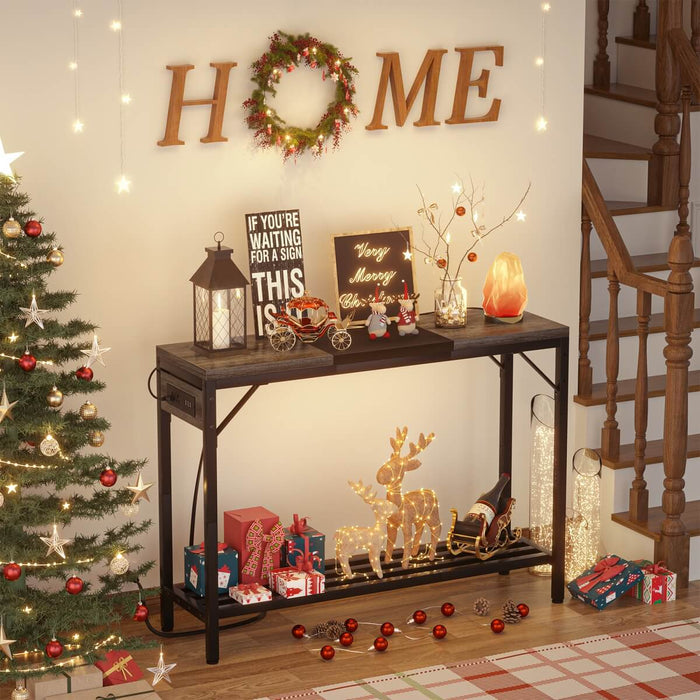 40'' Console Table with Charge Station