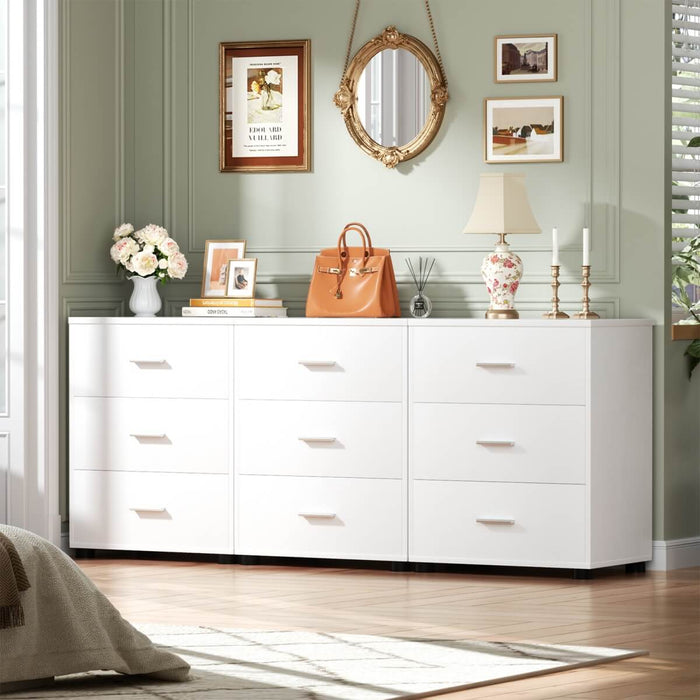 Wooden 3 Drawer Dresser, 2 Pack