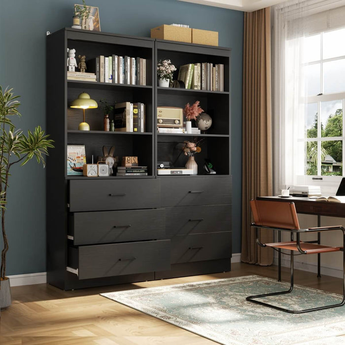 23.6" Wooden Closet Drawers System, with 3 Wooden Drawers