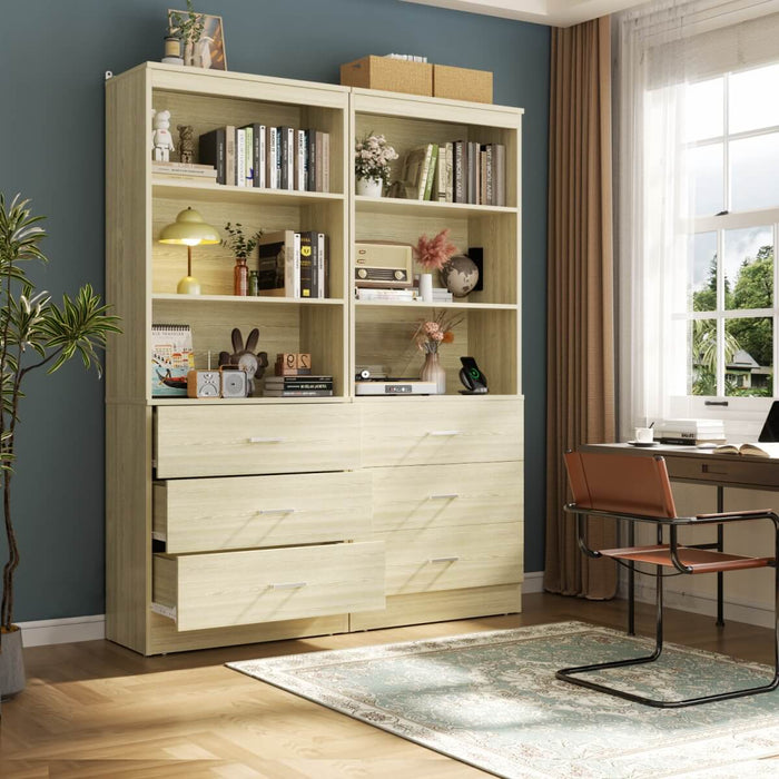 23.6" Wooden Closet Drawers System, with 3 Wooden Drawers