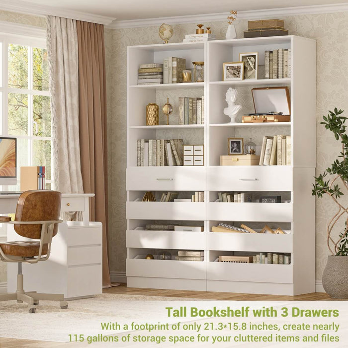 80'' High Walk in Closet Organizer System with 4 Drawers