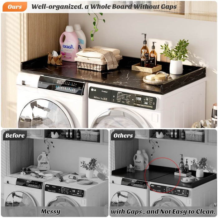 Wooden Washer & Dryer Countertop, 54" W x 27.5" D