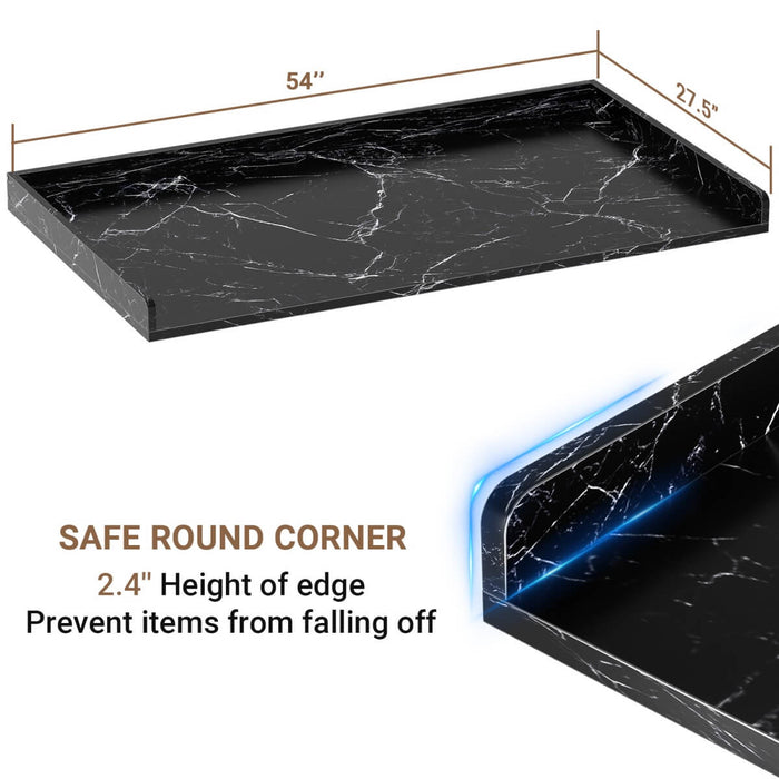 Wooden Washer & Dryer Countertop, 54" W x 27.5" D
