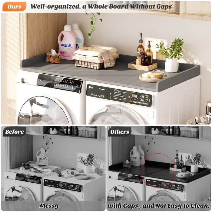 Wooden Washer & Dryer Countertop, 54" W x 27.5" D