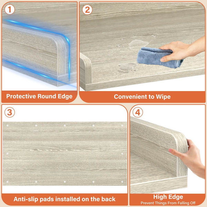 Wooden Washer & Dryer Countertop, 54" W x 27.5" D