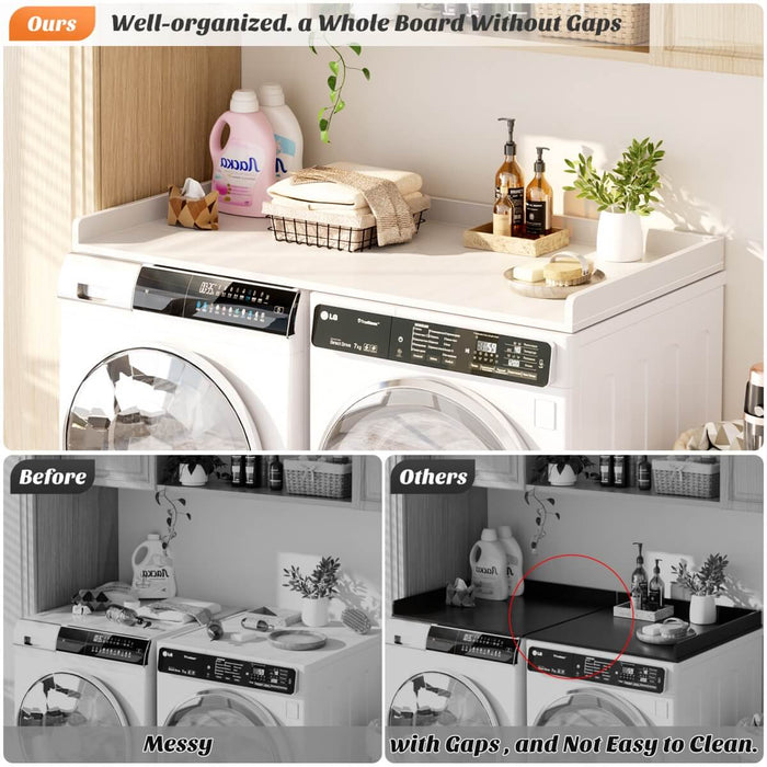 Wooden Washer & Dryer Countertop, 54" W x 27.5" D