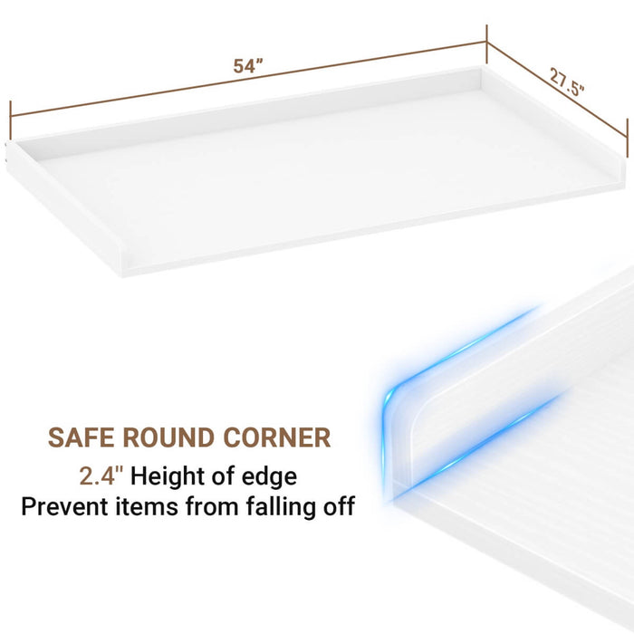 Wooden Washer & Dryer Countertop, 54" W x 27.5" D