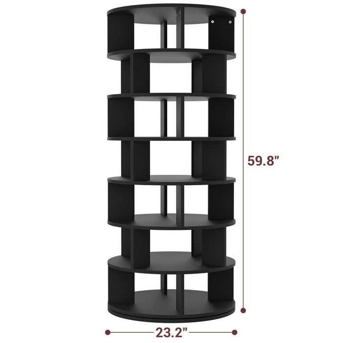 7-Tier Rotating Shoe Rack Tower, Spinning Shoe Storage Organizer Rack