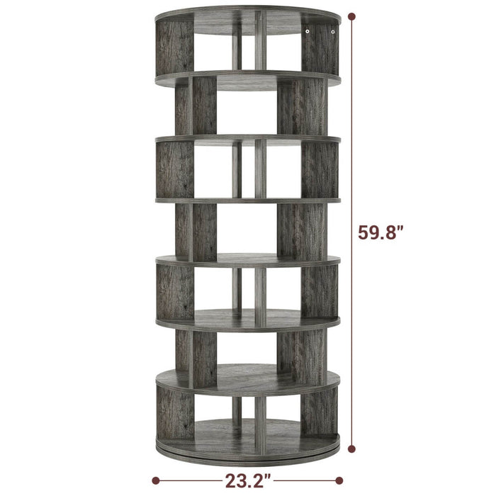 7-Tier Rotating Shoe Rack Tower, Spinning Shoe Storage Organizer Rack