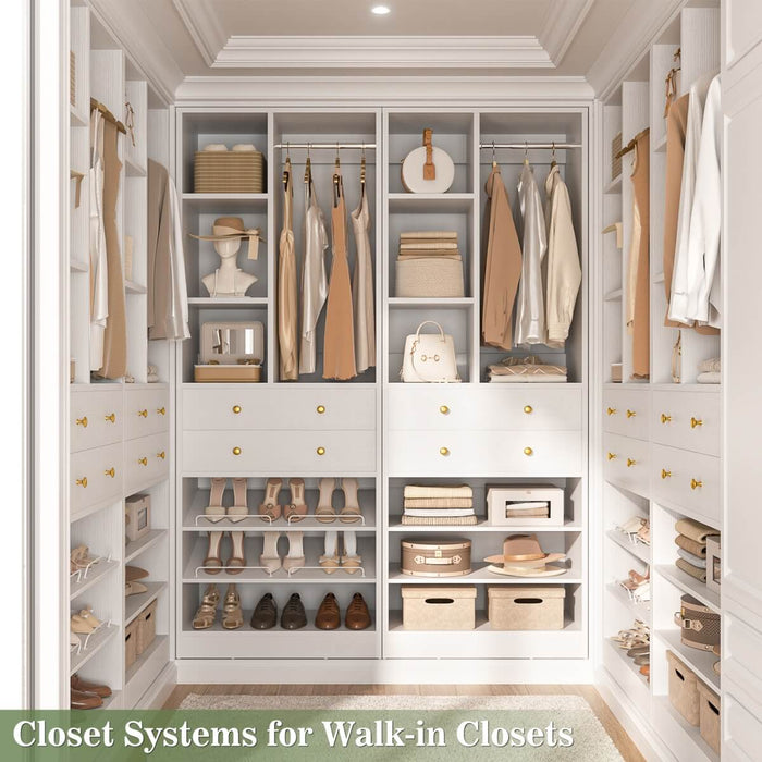 55.5"/4.6 FT Closet Organizer System with Drawers and Shelves