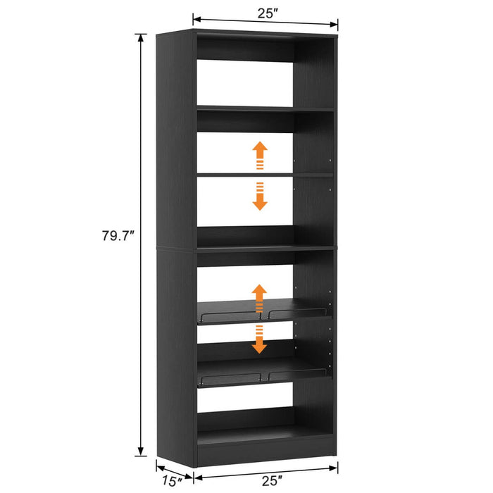 Aheaplus Freestanding Closet Shoe Organizer, Heavy Duty Walk in Closet Tower for Bedroom