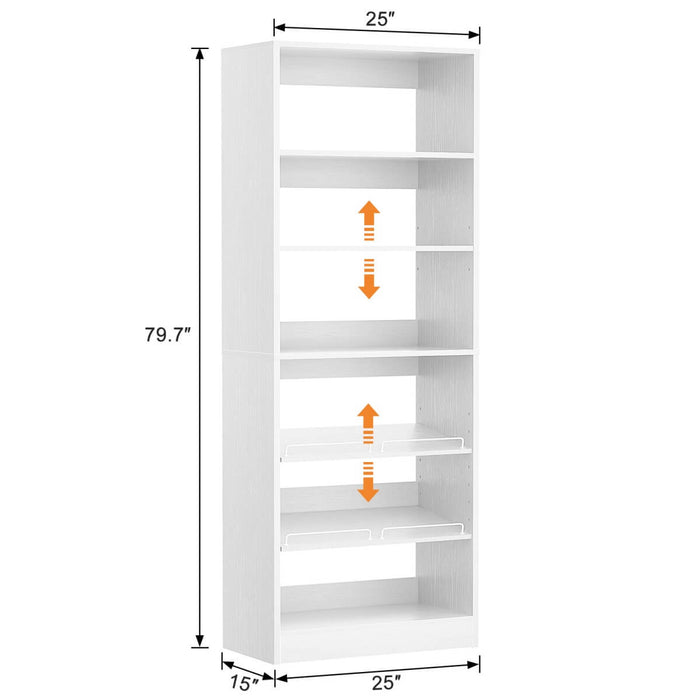Aheaplus Freestanding Closet Shoe Organizer, Heavy Duty Walk in Closet Tower for Bedroom