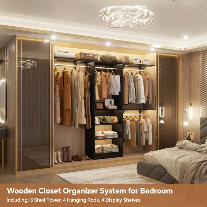 20-96'' W Closet System for Bedroom