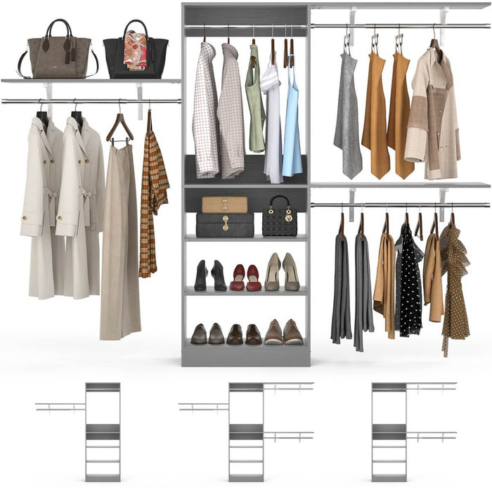 20-96'' W Closet System for Bedroom