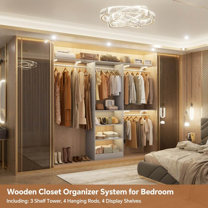 20-96'' W Closet System for Bedroom