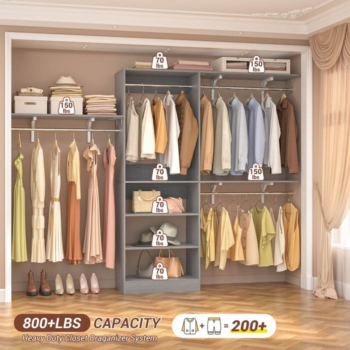 20-96'' W Closet System for Bedroom