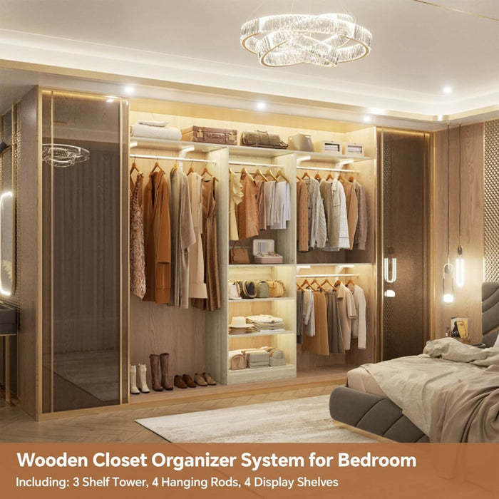20-96'' W Closet System for Bedroom