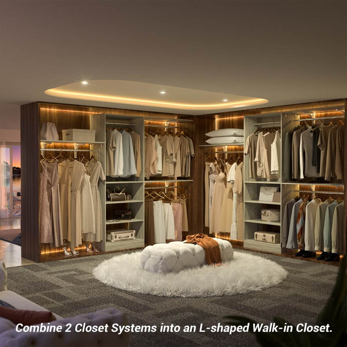 20-96'' W Closet System for Bedroom