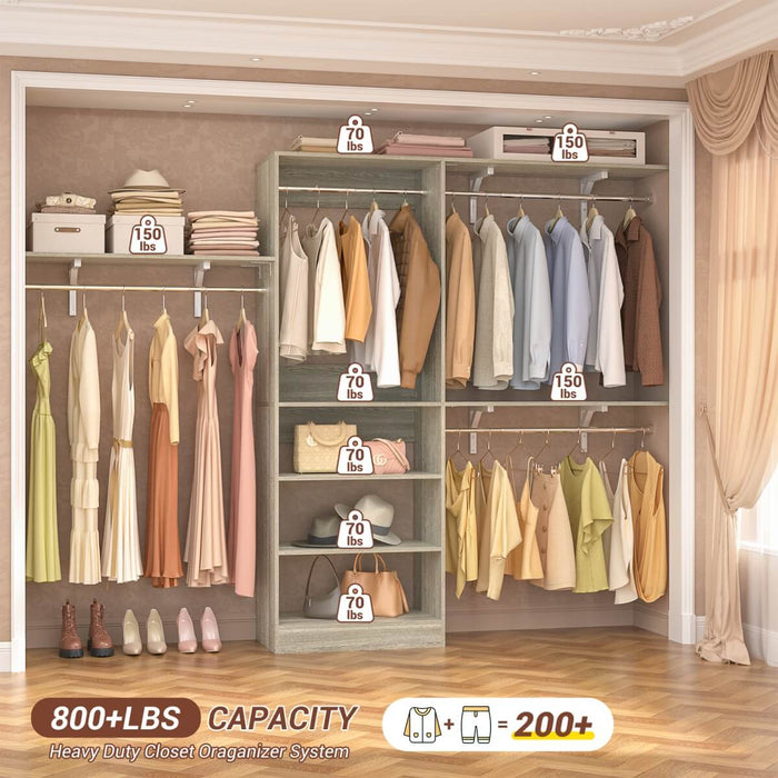 20-96'' W Closet System for Bedroom