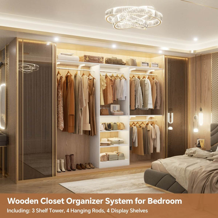 20-96'' W Closet System for Bedroom