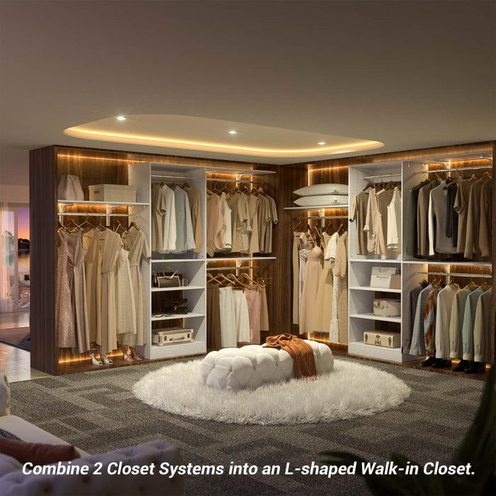 20-96'' W Closet System for Bedroom