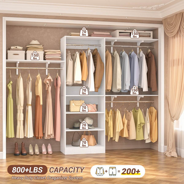 20-96'' W Closet System for Bedroom