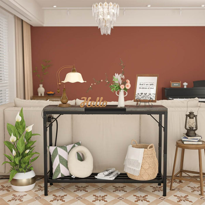 40'' Console Table with Charge Station
