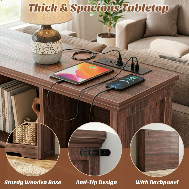 12-Cube Organizer Bookcase with Charging Station