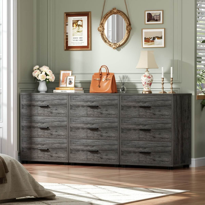 Wooden 3 Drawer Dresser, 2 Pack