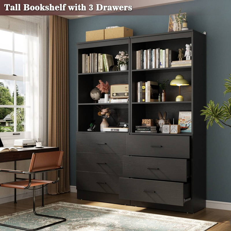 47.2" Wooden Closet Drawers System with 6 Wooden Drawers