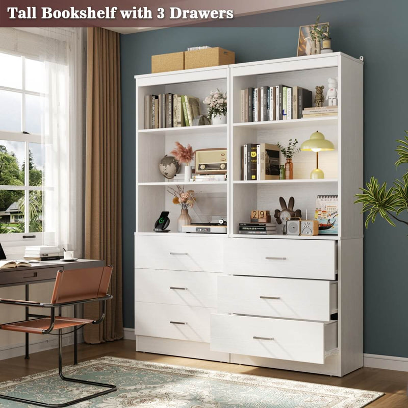 47.2" Wooden Closet Drawers System with 6 Wooden Drawers