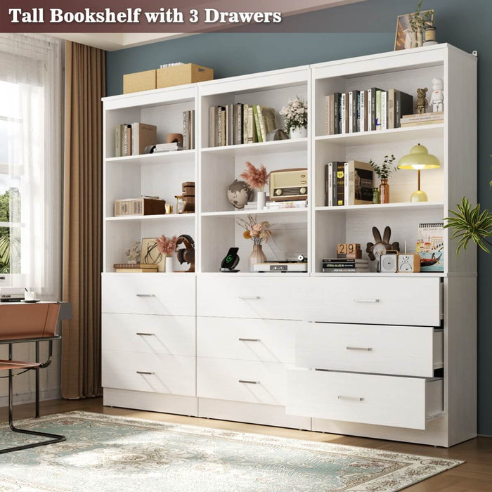 23.6" Wooden Closet Drawers System with 3 Wooden Drawers, Set of 3