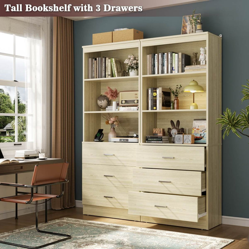 47.2" Wooden Closet Drawers System with 6 Wooden Drawers