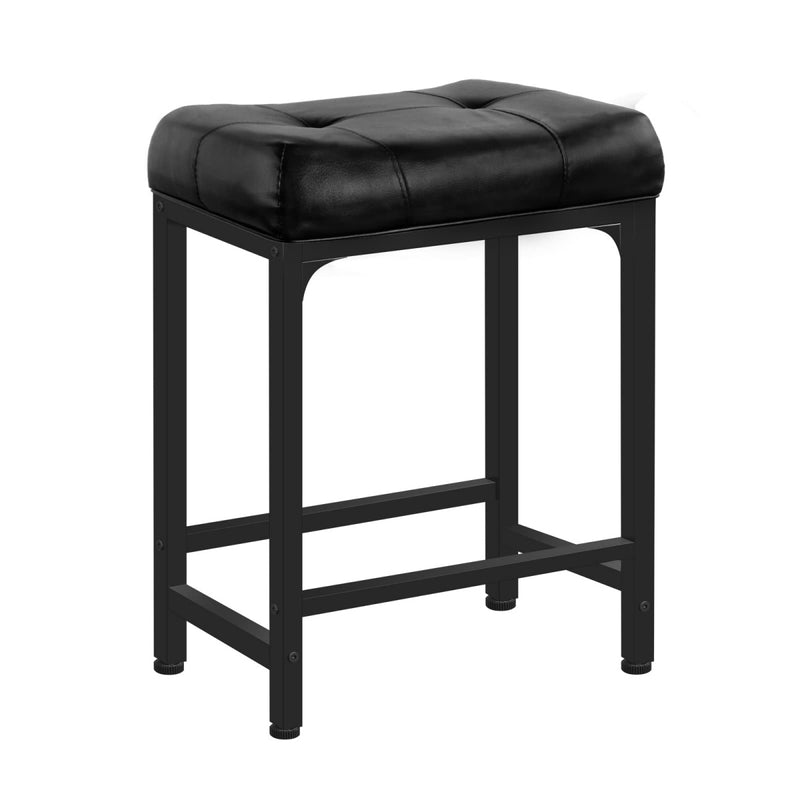 Bar Stools, 24 Inch Counter Height Stools Saddle Stool, 350 LBS Capacity