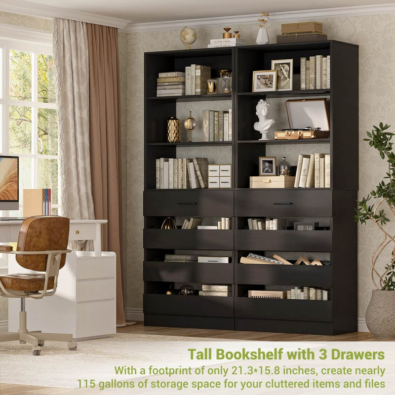 80'' High Walk in Closet Organizer System with 4 Drawers