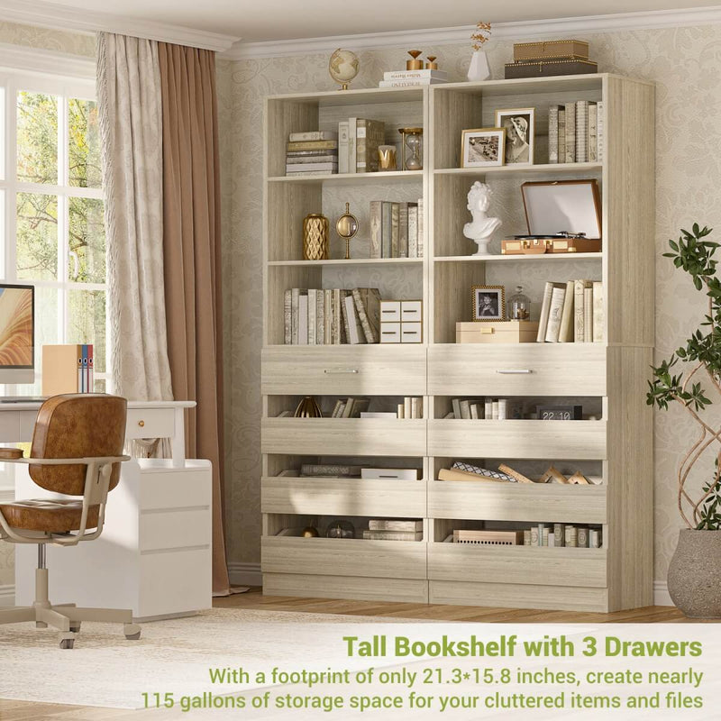 80'' High Walk in Closet Organizer System with 4 Drawers