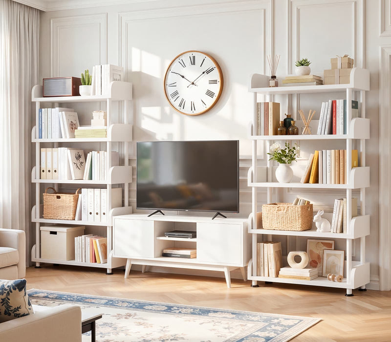31.5" Width 5-Tier Modern Tall Open Bookshelf