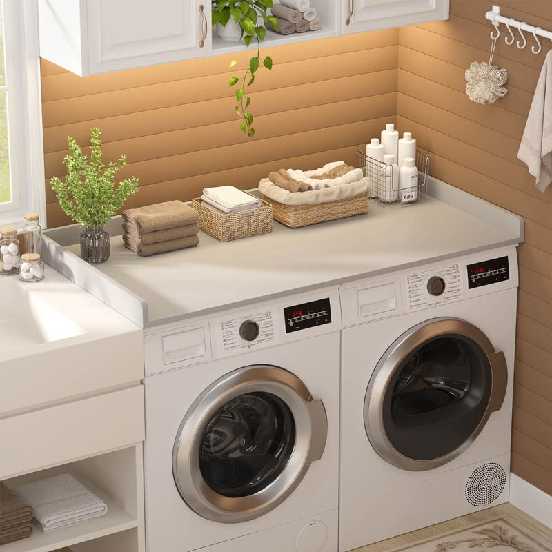 Wooden Washer & Dryer Countertop, 54" W x 27.5" D