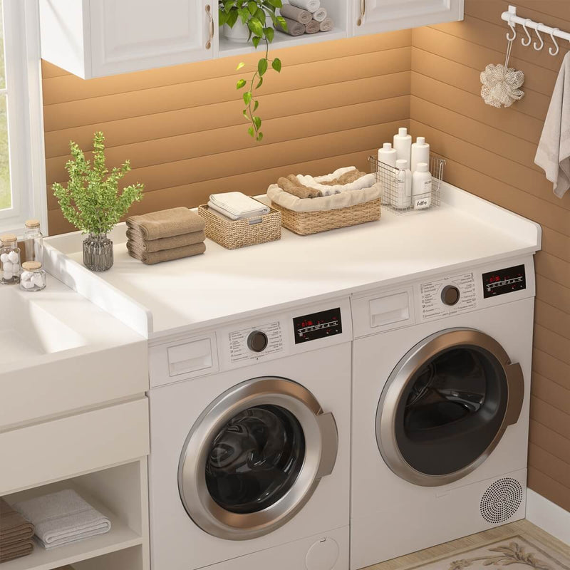 Wooden Washer & Dryer Countertop, 54" W x 27.5" D