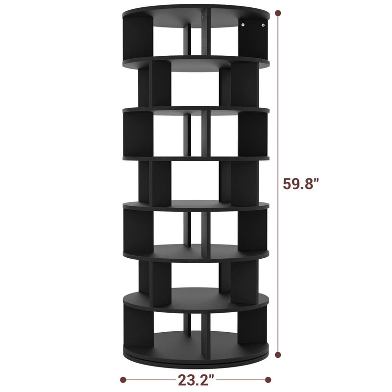 7-Tier Rotating Shoe Rack Tower, Spinning Shoe Storage Organizer Rack