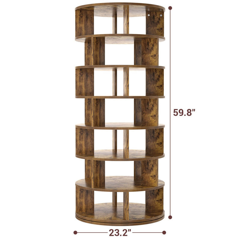 7-Tier Rotating Shoe Rack Tower, Spinning Shoe Storage Organizer Rack
