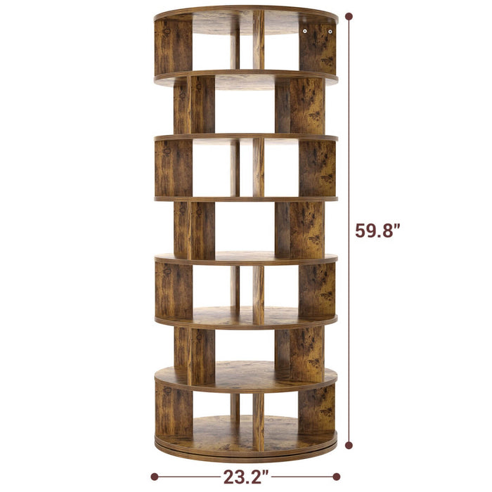 7-Tier Rotating Shoe Rack Tower, Spinning Shoe Storage Organizer Rack