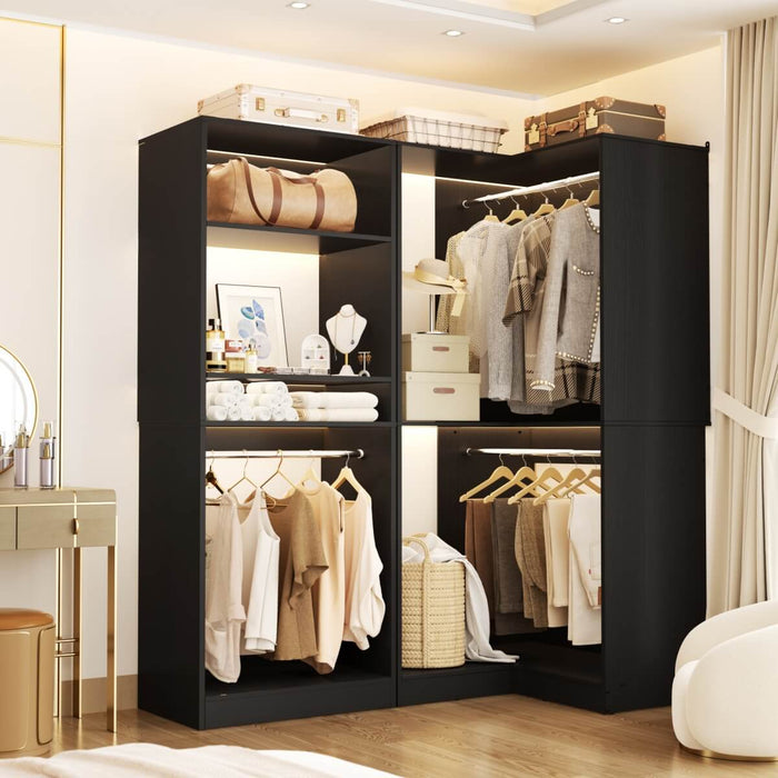 L Shape Corner Closet System 2-Piece Set, 1200 lbs Capacity, 56.5 x 31.5 inches